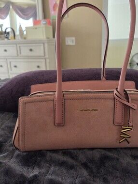 Michael Kors Blush Pink Satchel with Gold Hardware